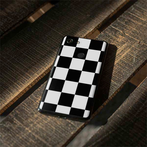 Black and White Checkered Google Pixel 3 XL Skin